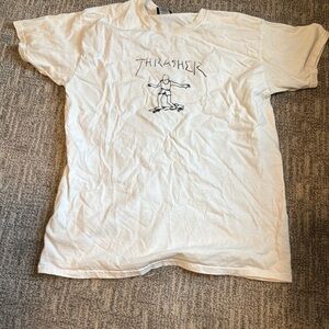 Thrasher T-Shirt Large White Skate Tee